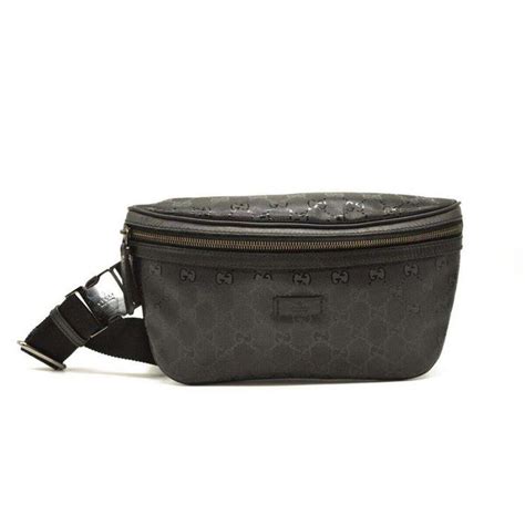 gucci imprime monogram belt bag black|Gucci monogram belt bag brown.